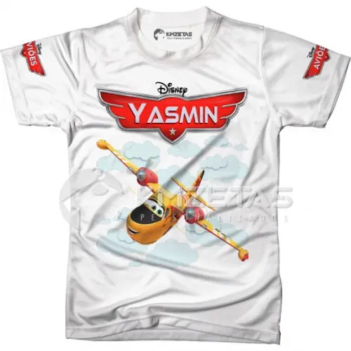 Blusa Aviões Disney Dipper Infantil Adulto Personalizada