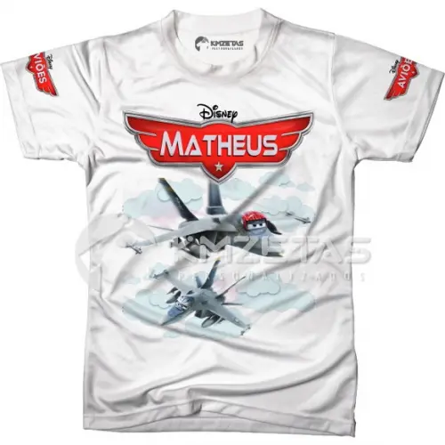 Blusa Aviões Disney Bravo Echo Infantil Adulto Personalizada