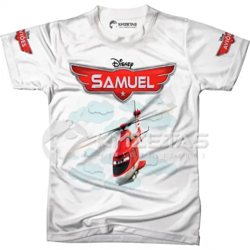 Blusa Aviões Disney Helicóptero Blade Personalizada