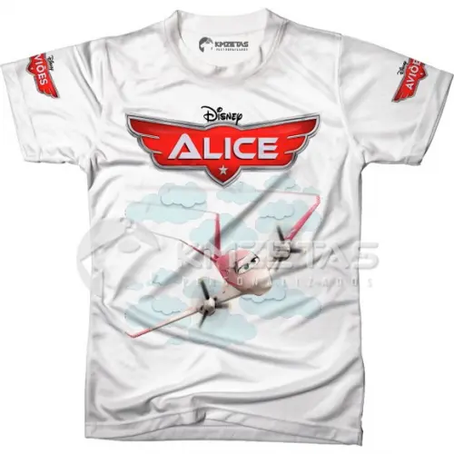Blusa Aviões Disney Rochelle Infantil Adulto Personalizada