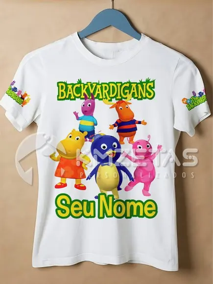 Blusa Backyardigans Festa Infantil Personalizada