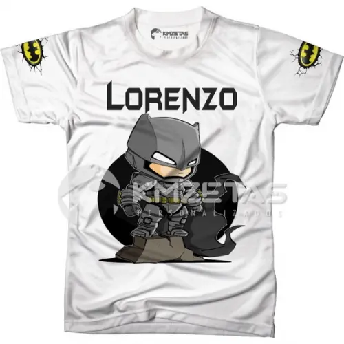 Blusa Batman Cute Personalizada Nome Infantil Adulto
