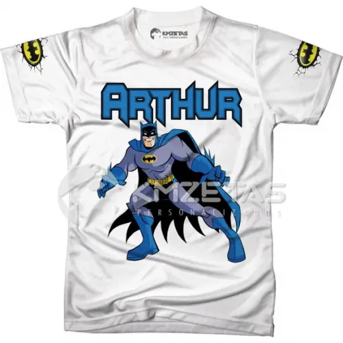 Blusa Batman Desenho Festa Infantil Adulto Personalizada