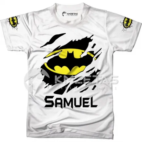 Blusa Batman Simbolo Festa Infantil Adulto Personalizada