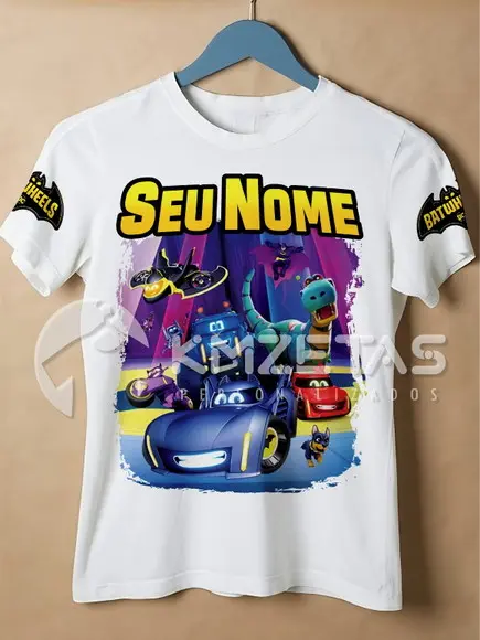 Blusa Batwheels Infantil Juvenil Adulto Camisa Personalizada