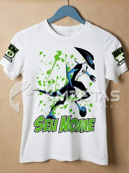 Blusa Ben 10 Xlr8 Omnitrix Camiseta Personalizada Ben10