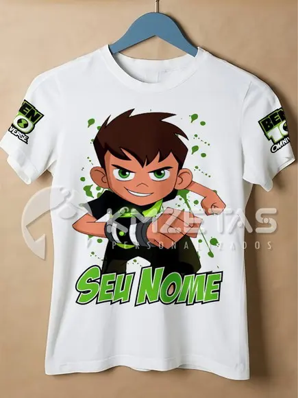 Blusa Ben 10 Reboot Infantil Camiseta Personalizada Ben10