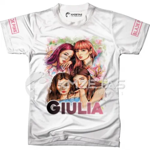 Blusa Blackpink Girl Band Infantil Adulto Personalizada