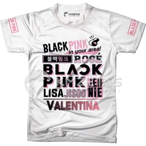 Blusa Blackpink Jisoo Jennie Rose Lisa Personalizada
