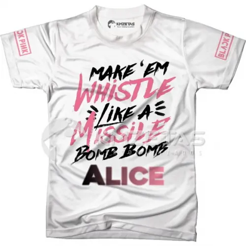 Blusa Blackpink Whistle Infantil Adulto Personalizada