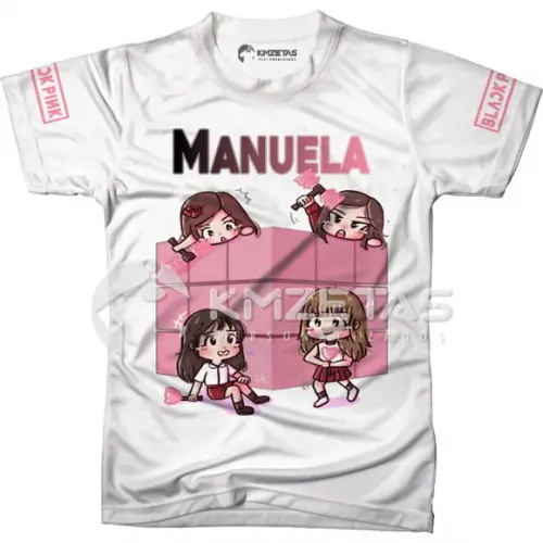 Blusa Blackpink Rose Infantil Adulto Personalizada