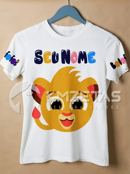 Blusa Bolofofos Rick Leãozinho Infantil Adulto Personalizada