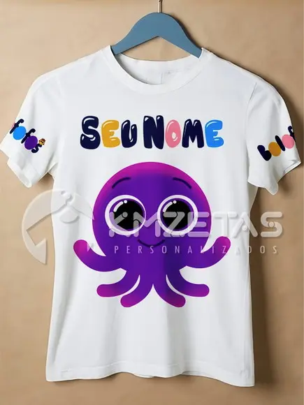 Blusa Bolofofos Pow Polvinho Infantil Adulto Personalizada