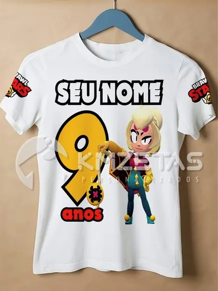 Blusa Brawl Stars Charlie Game Camisa Personalizada Unissex
