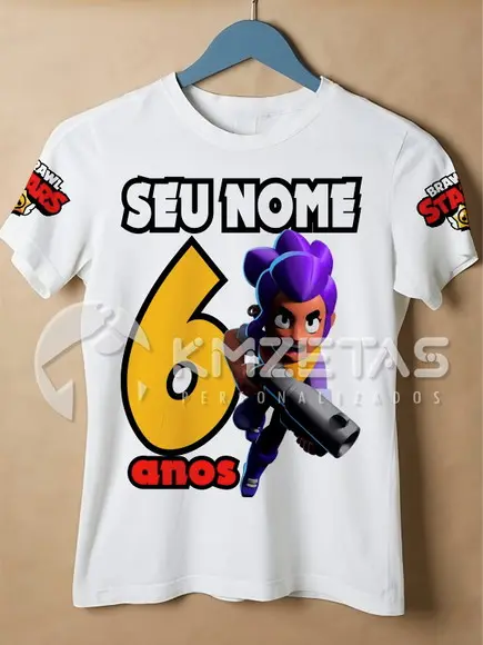 Blusa Brawl Stars Shelly Brawlers Camisa Personalizada