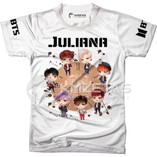Blusa Bts Kpop Clock Camisa Camiseta Personalizada