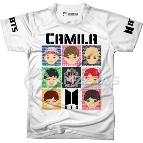 Blusa Bts Kpop Infantil Adulto Camisa Camiseta Personalizada