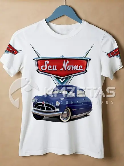 Blusa Carros Disney Doc Hudson Hornet Camisa Personalizada