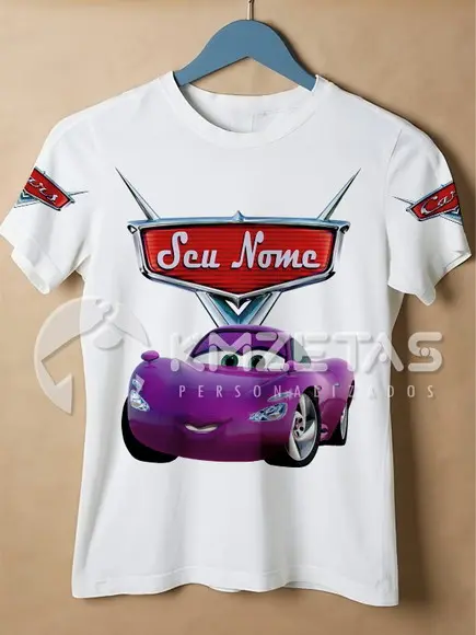 Blusa Carros Disney Holley Camisa Personalizada