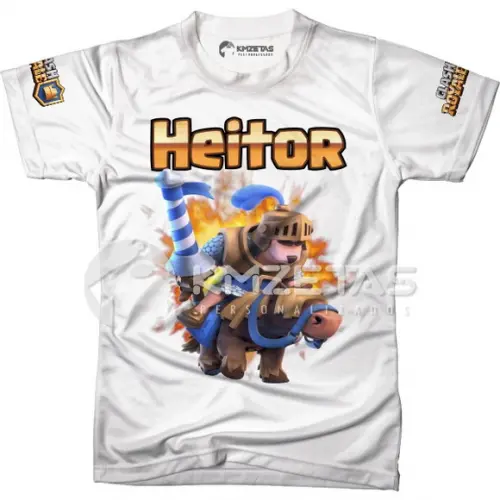 Blusa Cavaleiro Game Jogo Clash Royale Personalizada