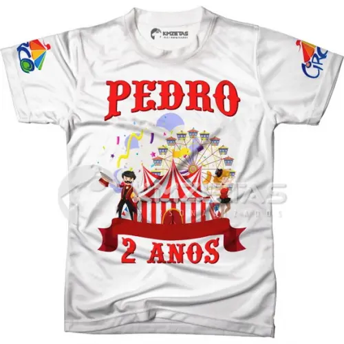 Blusa Circo Camisa Camiseta Babylook Festa Personalizada