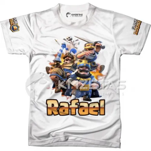 Blusa Clash Royale Infantil Adulto Unissex Personalizada