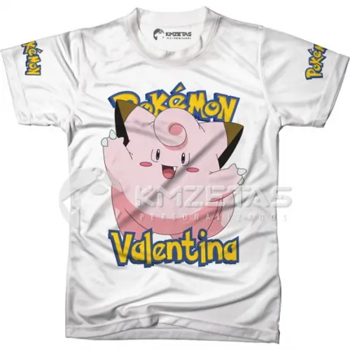 Blusa Clefairy Pokemon Infantil Adulo Personalizada