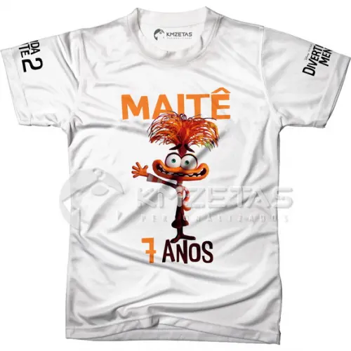 Blusa Divertida Mente 2 Ansiedade Filme Personalizada