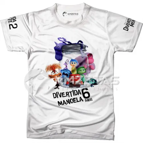 Blusa Divertida Mente 2 Pixar Filme Personalizada