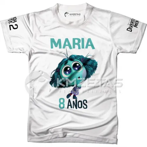 Blusa Divertida Mente 2 Inveja Filme Personalizada