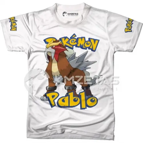 Blusa Entei Pokemon Infantil Adulo Personalizada