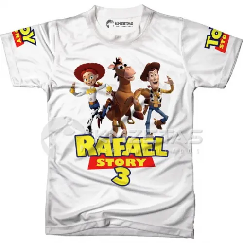 Blusa Festa Toy Story Infantil Aniversario Personalizada