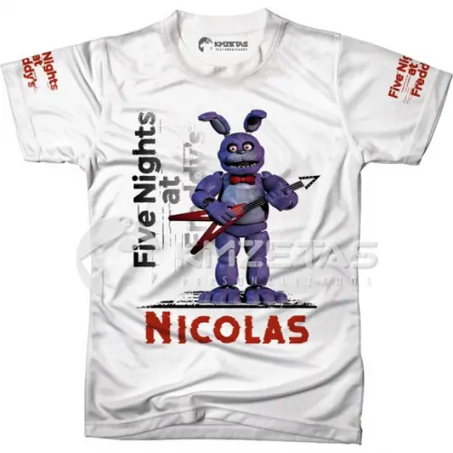 Blusa Five Nights At Freddy Bonnie Fnaf Infantil Adulto