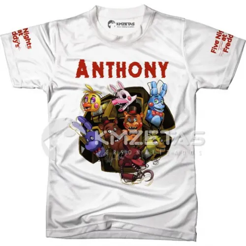 Blusa Fnaf Five Nights At Freddy Infantil Adulto