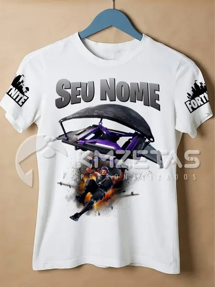 Blusa Fortnite Camisa Infantil Adulto Personalizada