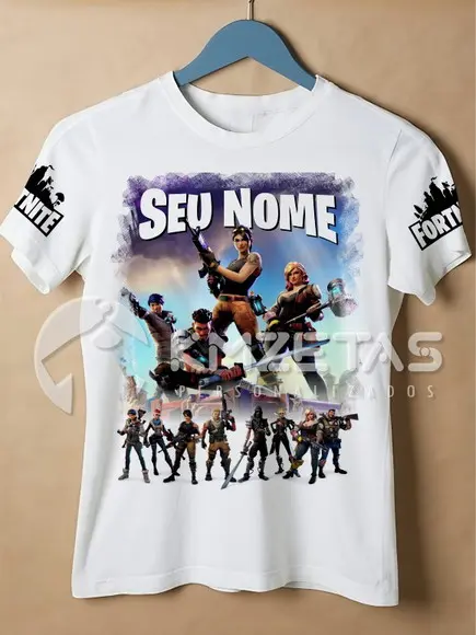Blusa Fortnite Infantil Adulto Personalizada