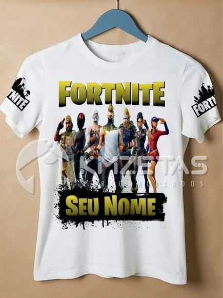 Blusa Fortnite Game Infantil Adulto Personalizada