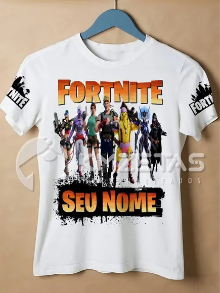 Blusa Fortnite Primal Infantil Adulto Personalizada