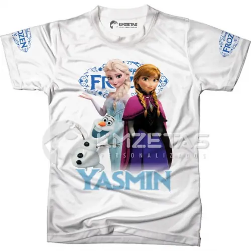 Blusa Frozen Anna Elsa Olaf Personalizada