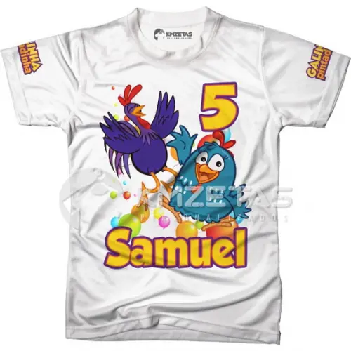 Blusa Galinha Pintadinha Festa Infantil Personalizada