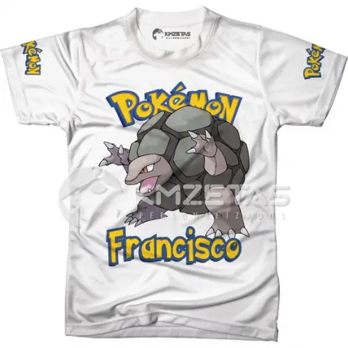 Blusa Golem Pokemon Infantil Adulo Personalizada
