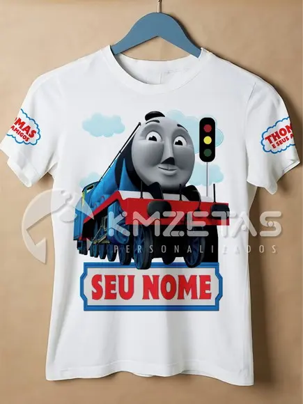 Blusa Gordon Thomas Amigos Infantil Adulto Personalizada