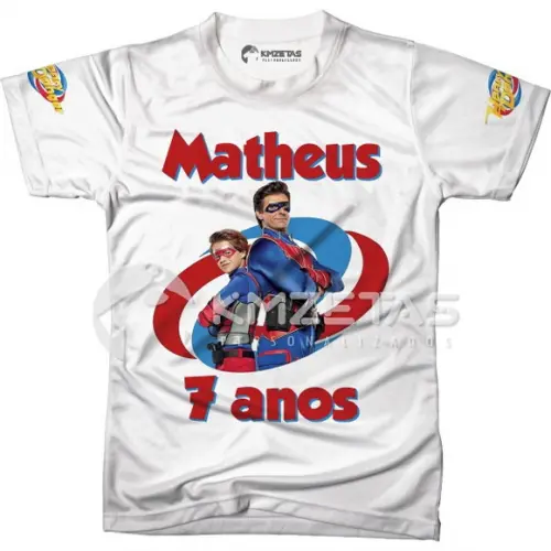 Blusa Henry Danger Festa Infantil Camiseta Personalizada