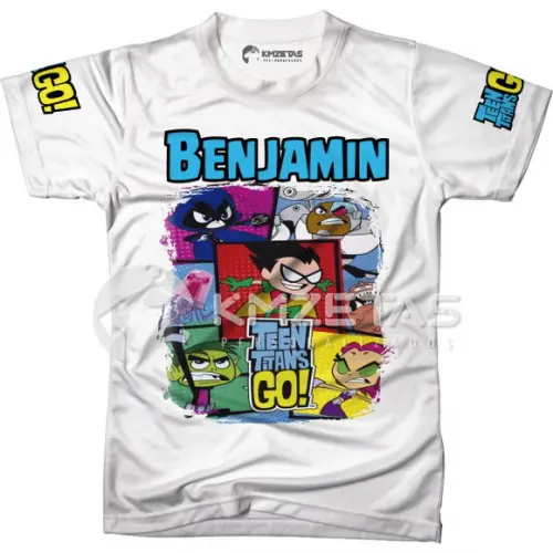 Blusa Infantil Jovens Titans Personalizada