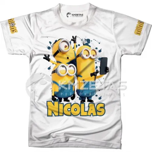 Blusa Infantil Minions Bob Kevin Stuart Personalizada