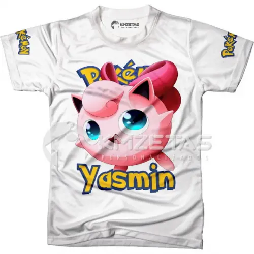 Blusa Jigglypuff Pokemon Infantil Adulo Personalizada