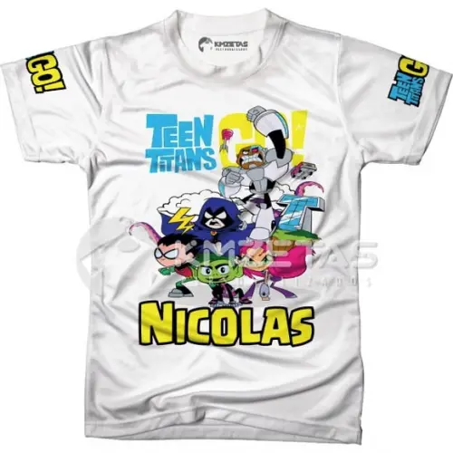 Blusa Jovens Titans Infantil Adulto Unissex