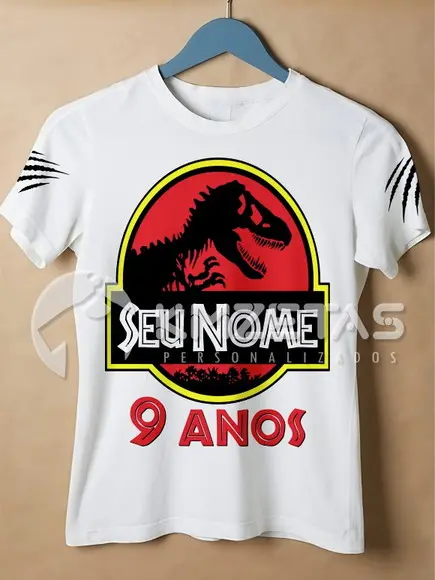 Blusa Jurassic Park Parque dos Dinossauros Personalizada