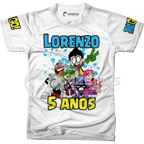 Blusa Jovens Titans Personalizada