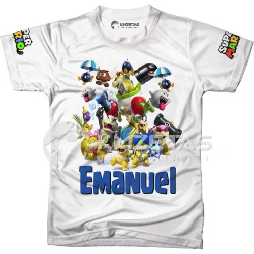Blusa Koopalings Super Mario Bros Infantil Adulto